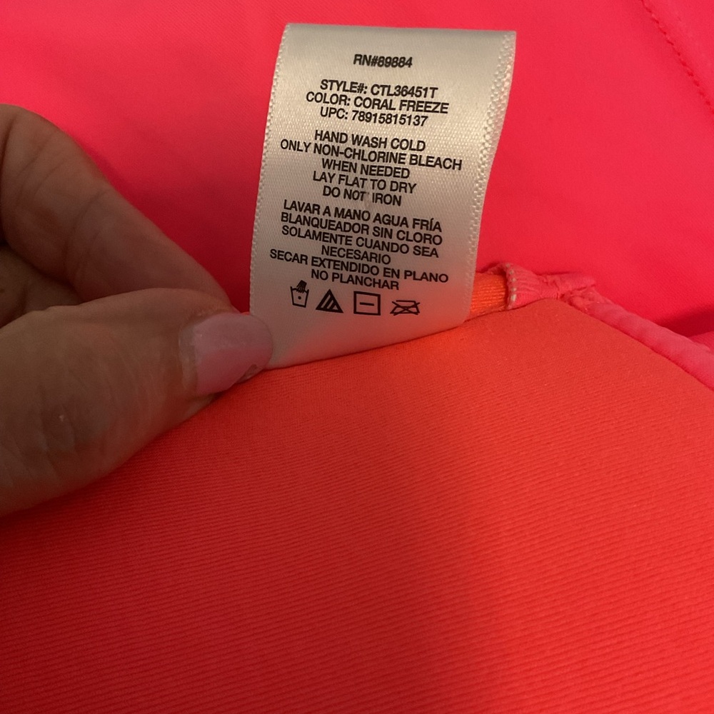Pink Ruffle Women's Swim Top - Picture 10 of 10